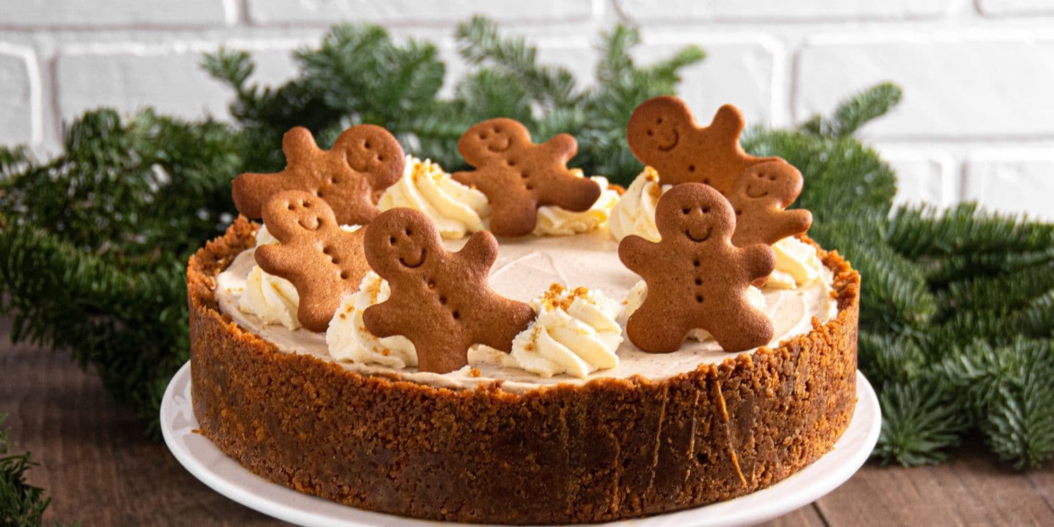 No bake gingerbread cheesecake