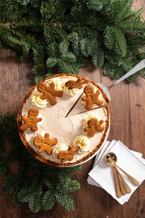 No bake gingerbread cheesecake