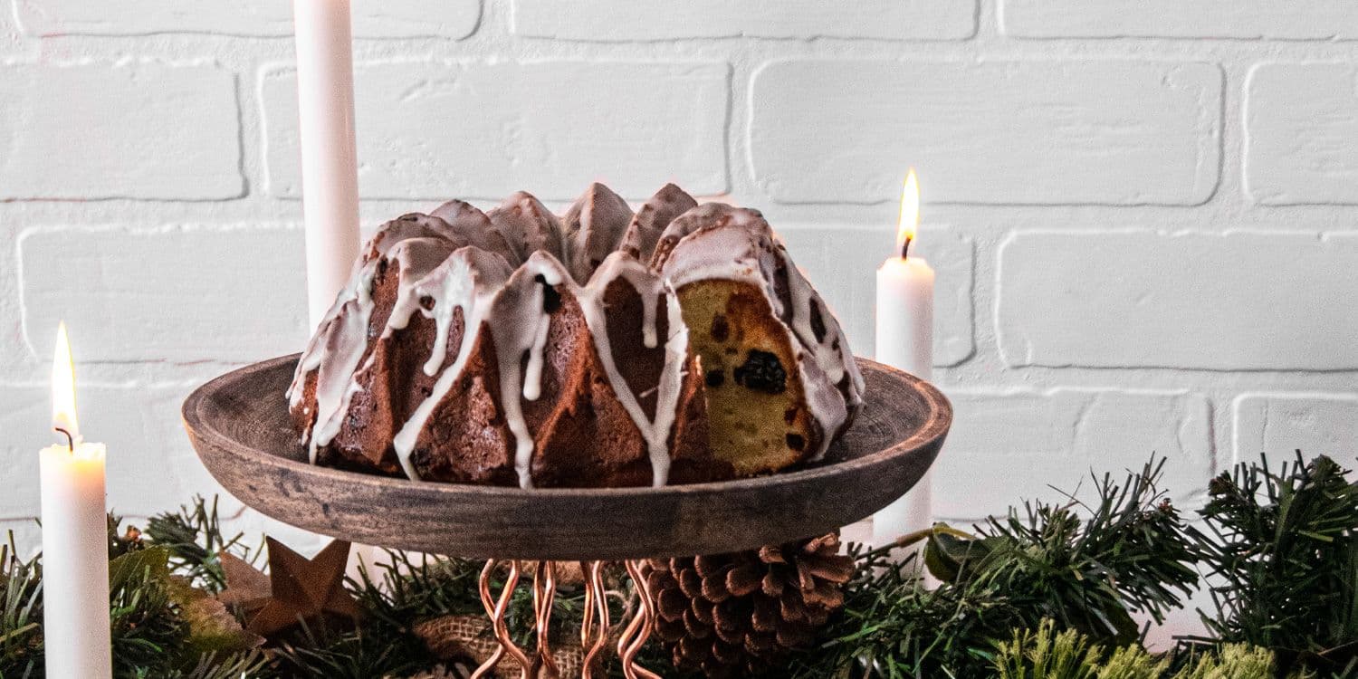 Mixed fruit ricotta bundt cake