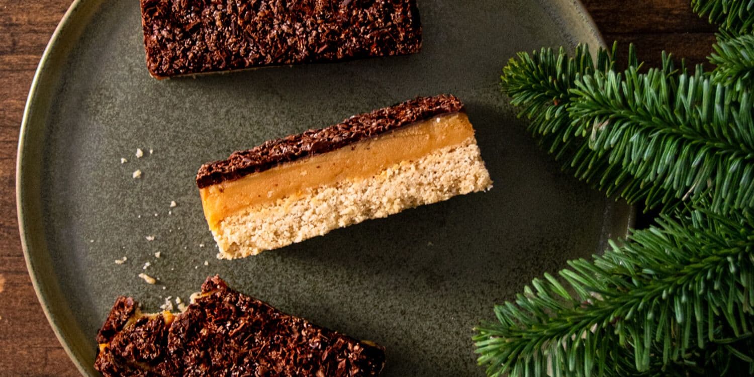 Orange millionaire's shortbread