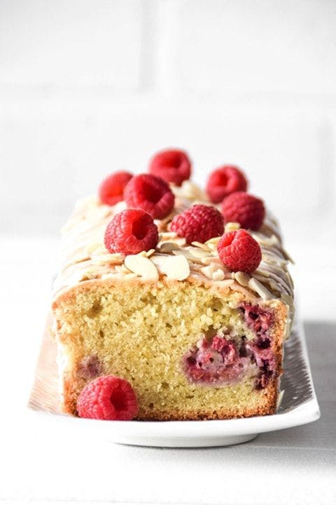 Lemon raspberry almond cake