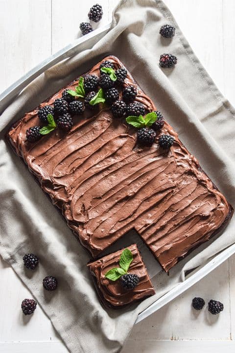 Chocolate sheet cake