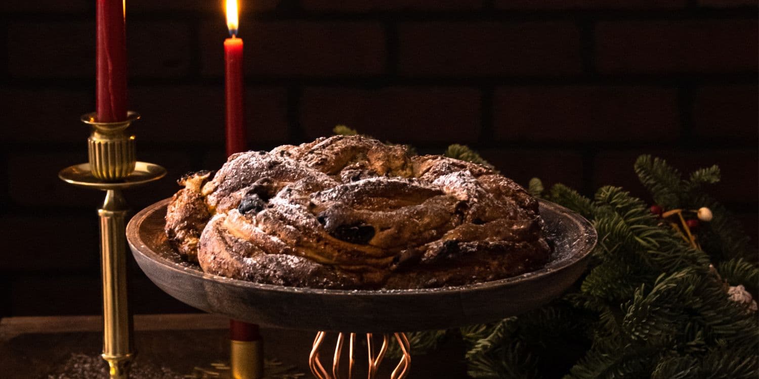 Cherry pistachio stollen