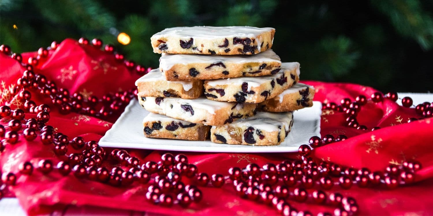 Fruitcake shortbread