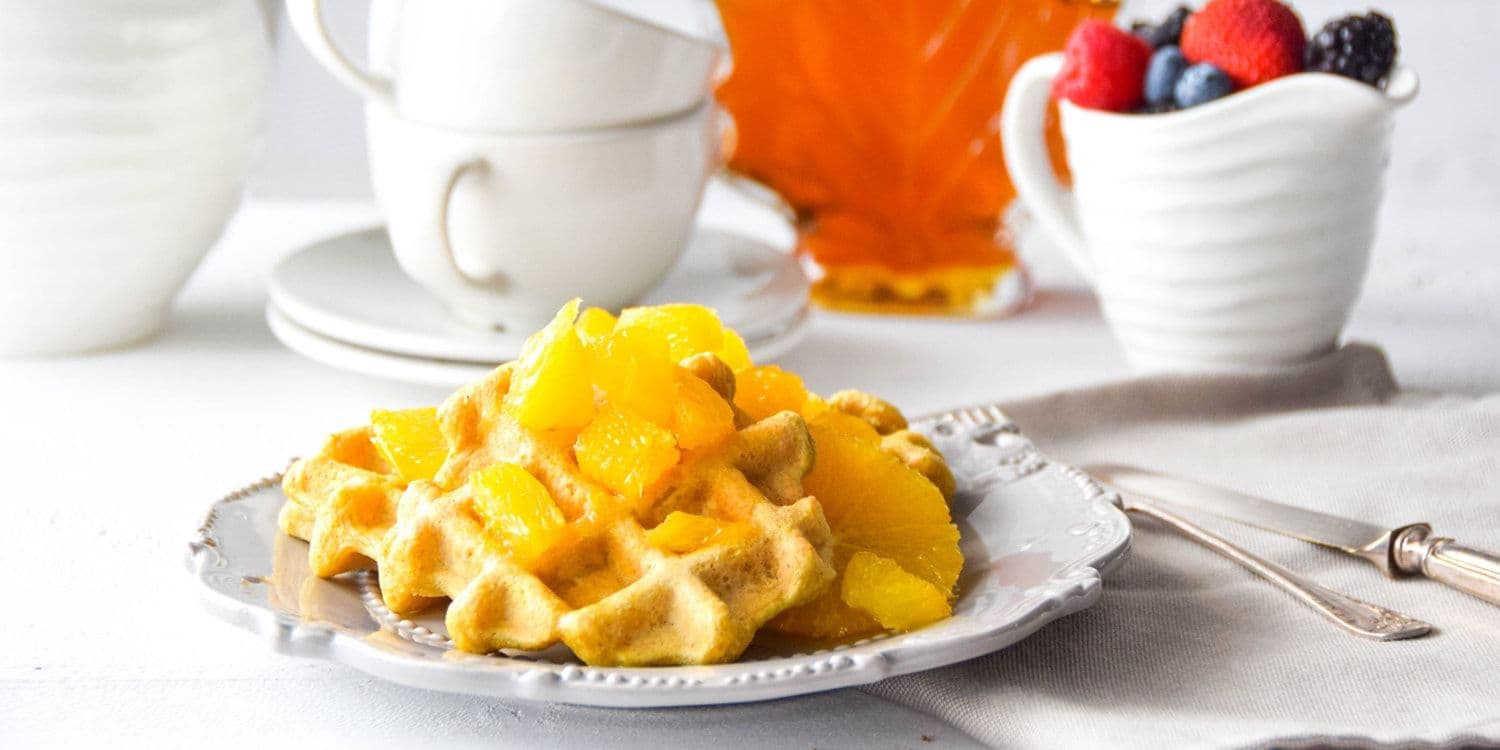 Orange waffles