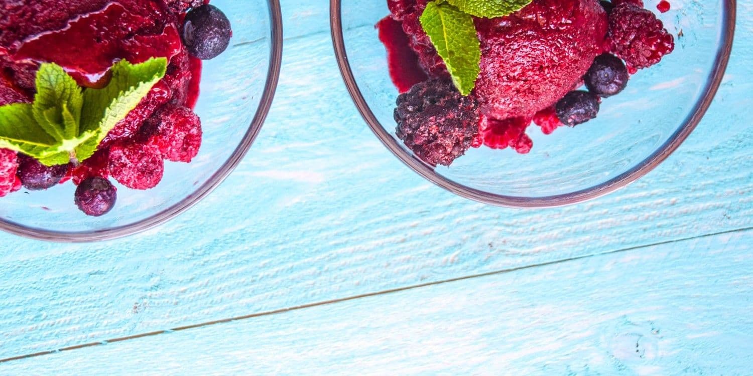 3 ingredient berry sorbet (no churn)